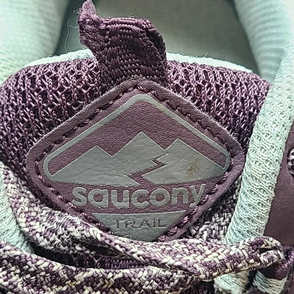 Saucony Excursion TR15 Trail‎ Running Shoes Womens 9.5 Grey Purple Rugged